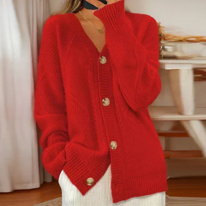 Emma | Ribbed Knit Cardigan