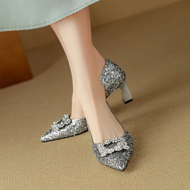 Delfina | Glitter Pumps