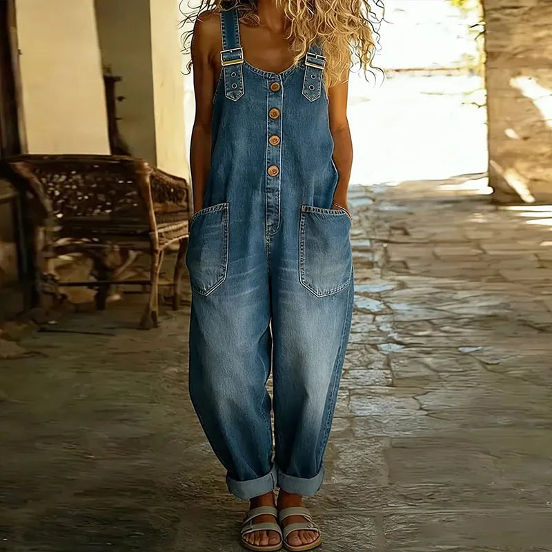 Costanza | Vintage Denim-Look Romper