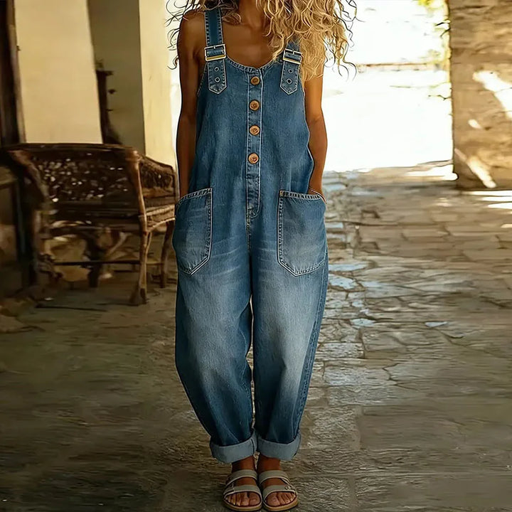 Costanza | Vintage Denim-Look Romper