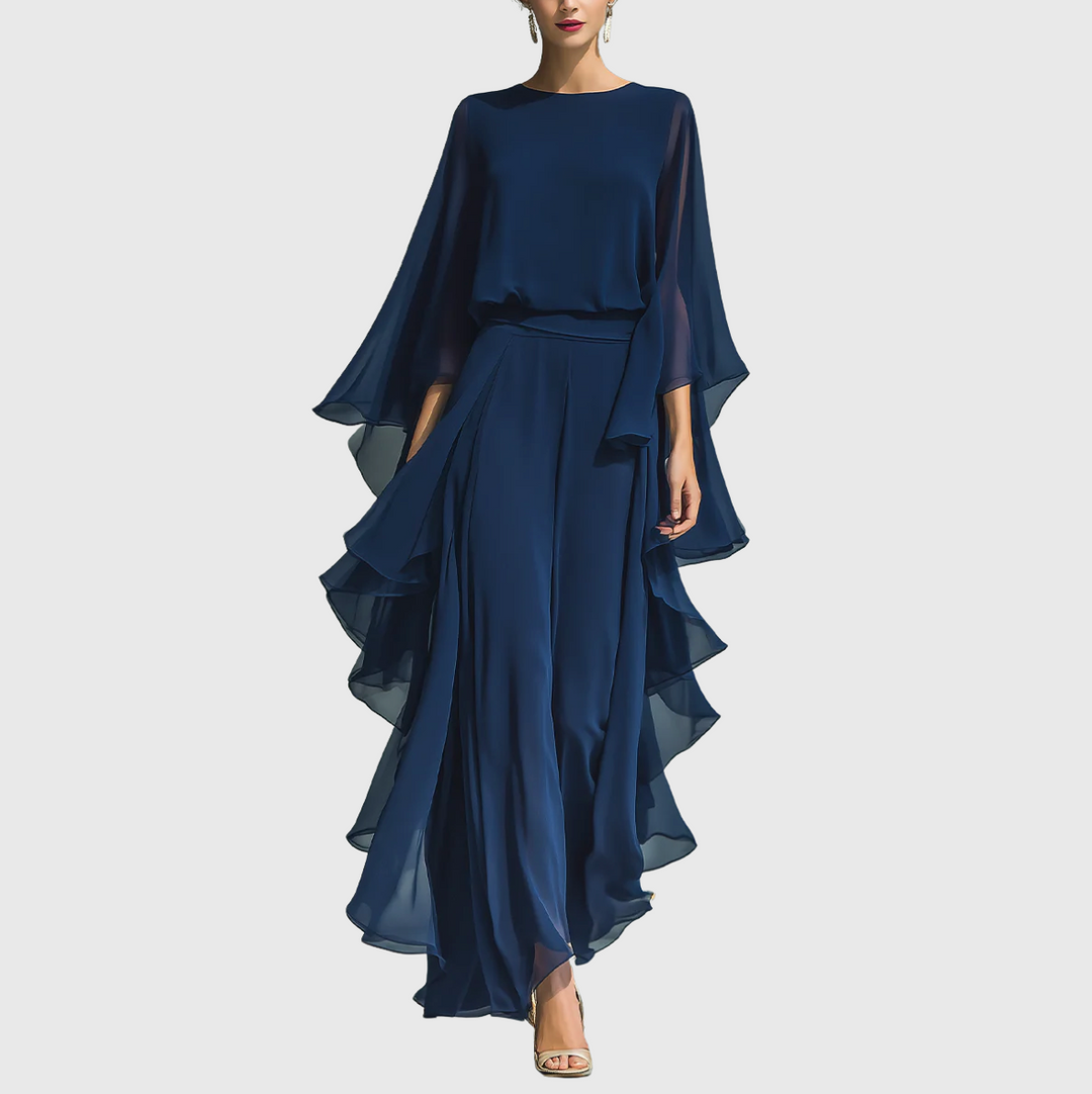 Dorotea | Elegant Flowing Evening Jumpsuit
