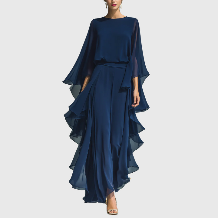 Dorotea | Elegant Flowing Evening Jumpsuit