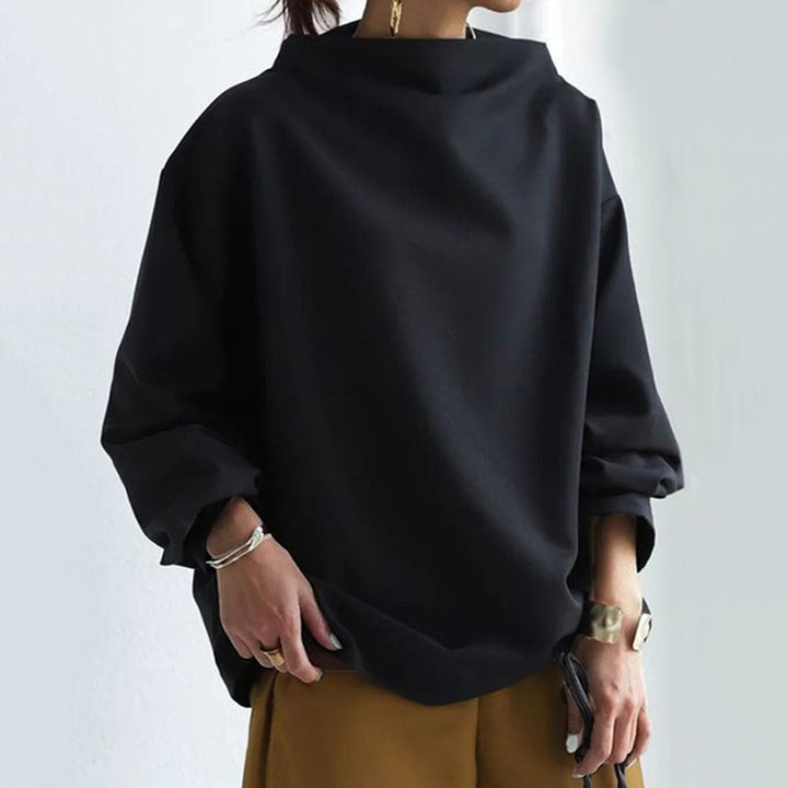 Livia | Casual Mock-Neck Top
