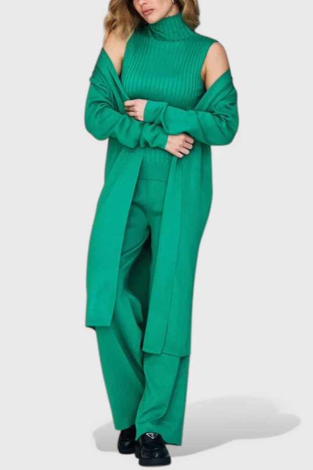 Cristina 3-Piece Soft Knit Ensemble with Chic Design