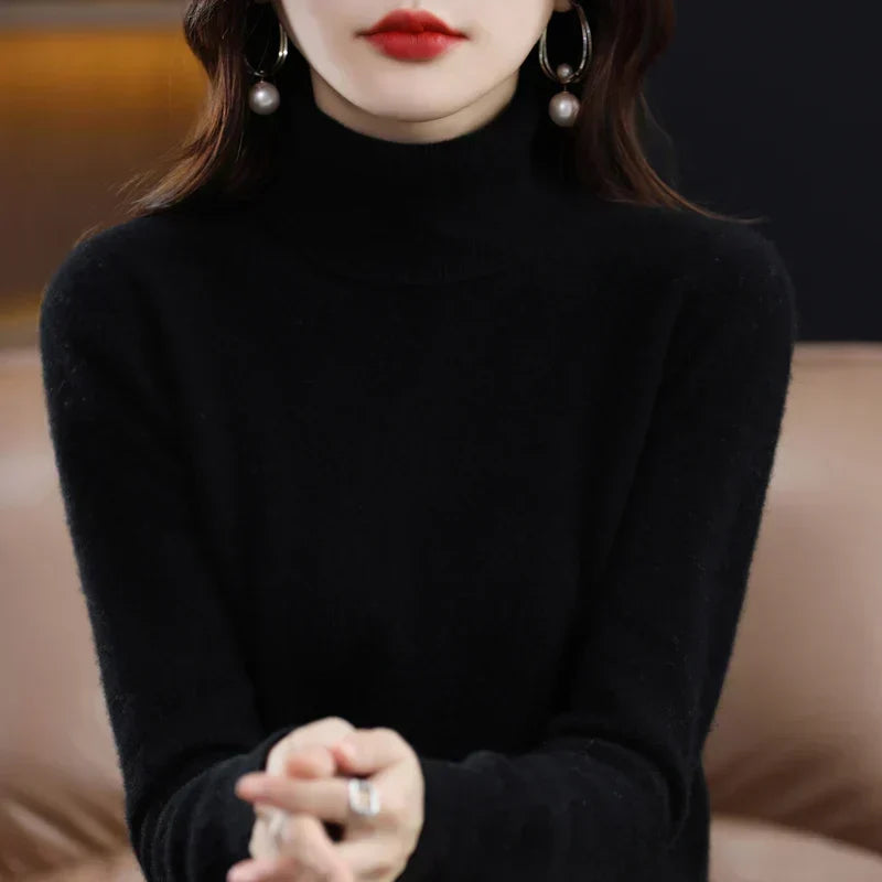 Marta | Cashmere Mock-Neck Sweater