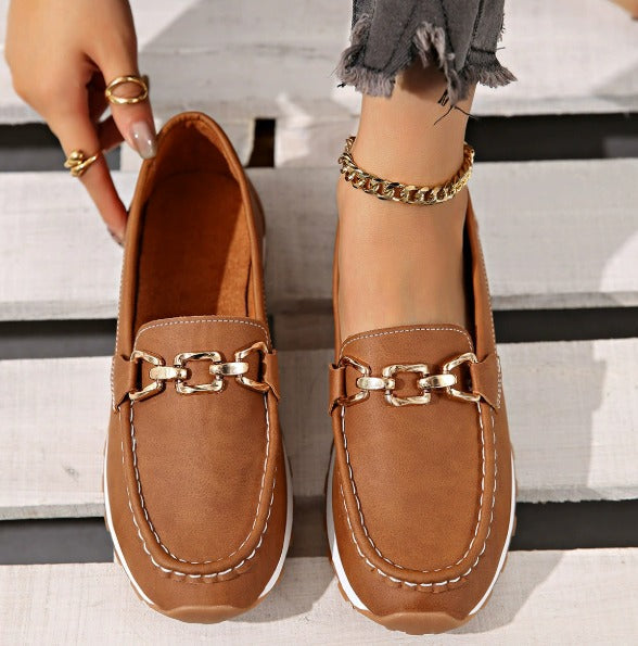 Ottavia - Orthopedic Flat Buckle Loafers