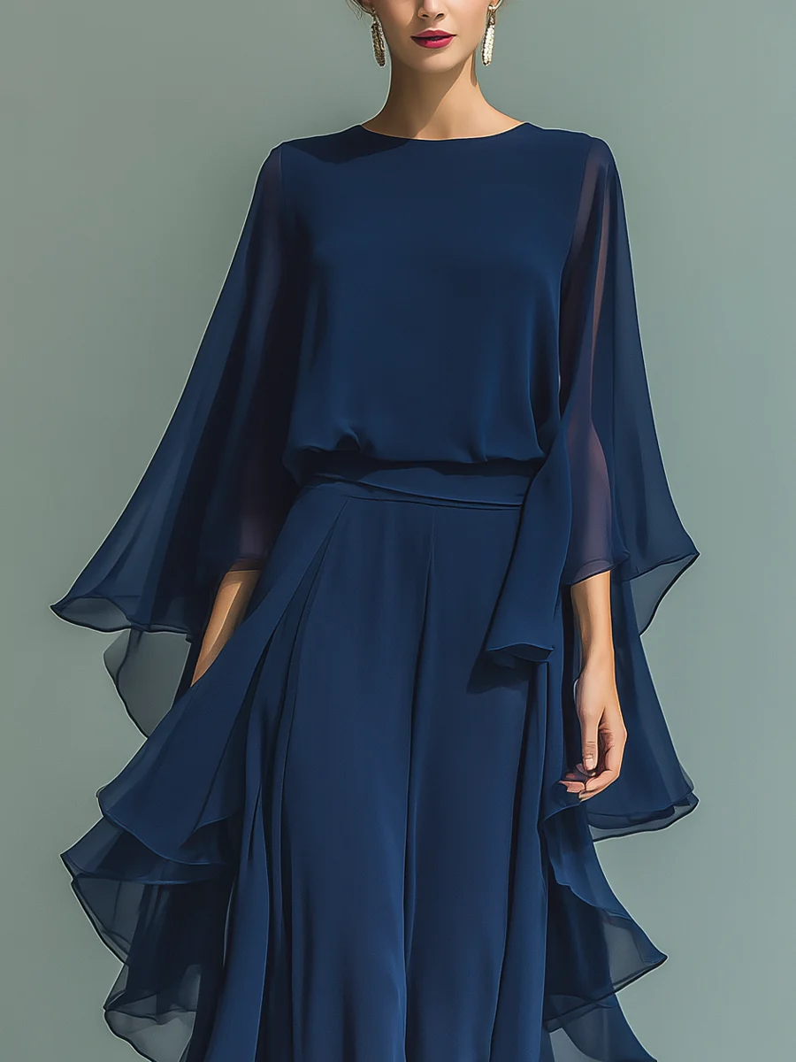 Dorotea | Elegant Flowing Evening Jumpsuit