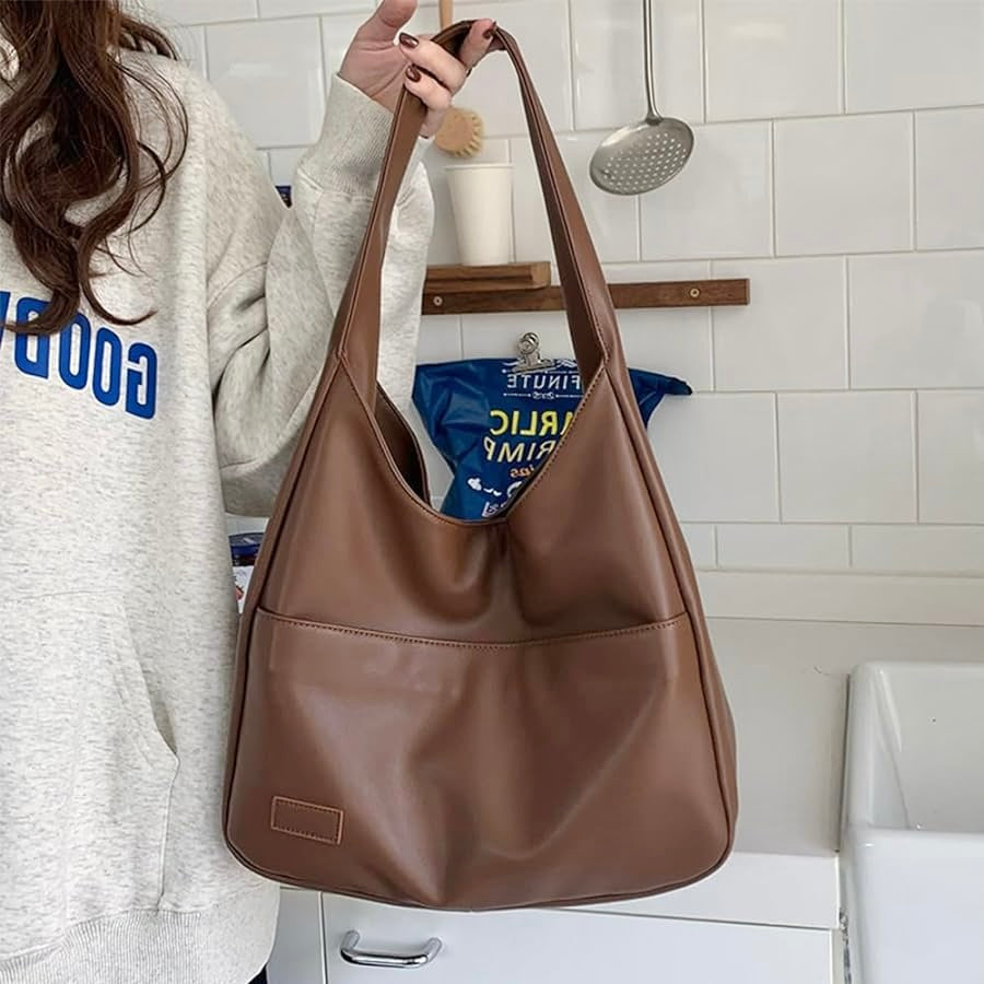 Laura | Refined Leather Shoulder Bag