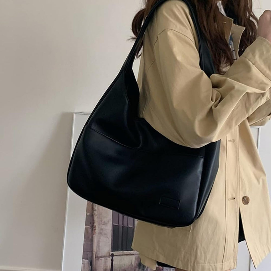 Laura | Refined Leather Shoulder Bag