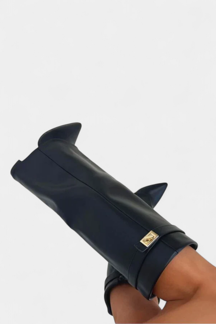 Chiara Knee-High Boots with Block Heel