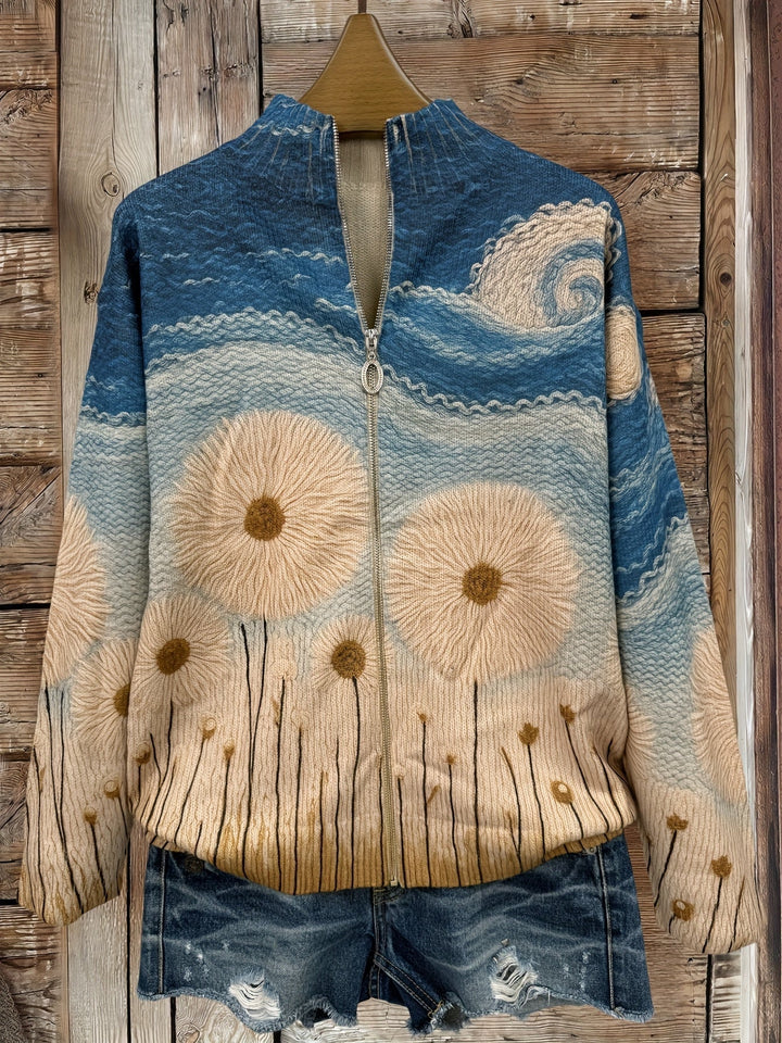 Gelsomina | Dandelion Zip Cardigan