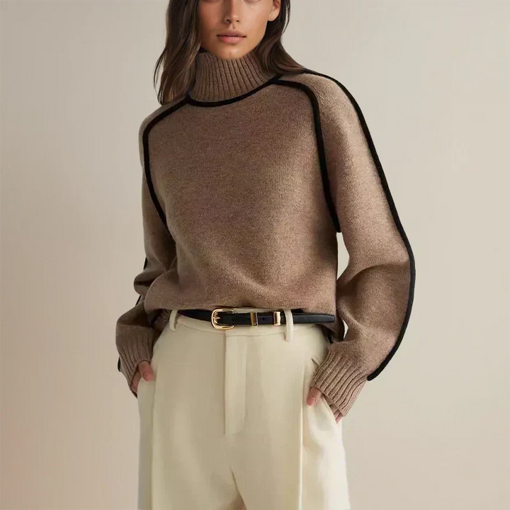 Bianca | Cotton-Blend Turtleneck Sweater