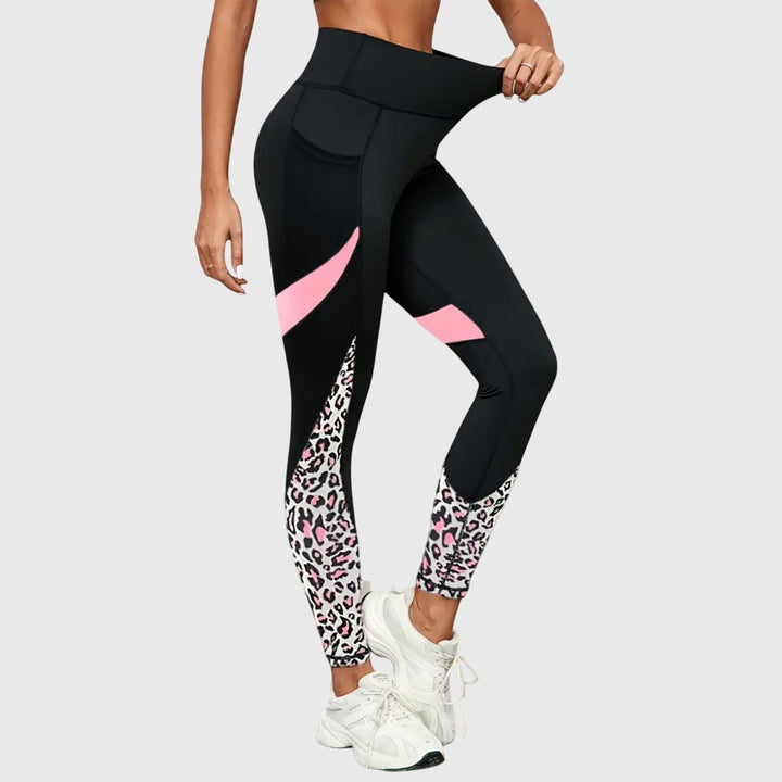 Viviana | High-Waisted Leopard Print Workout Pants