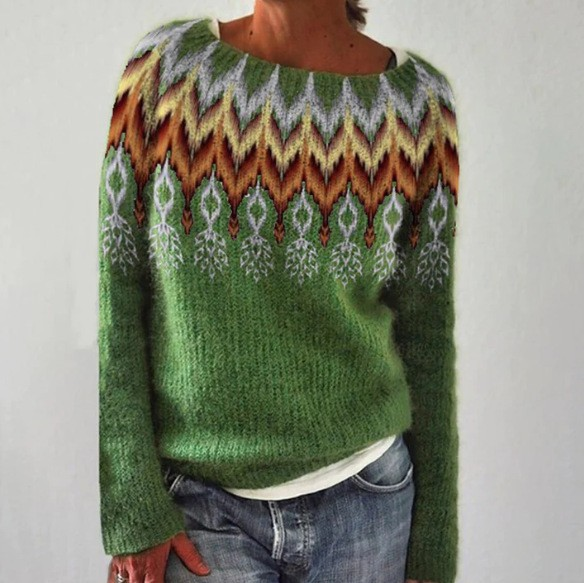 Viviana | Retro Island-Inspired Sweater
