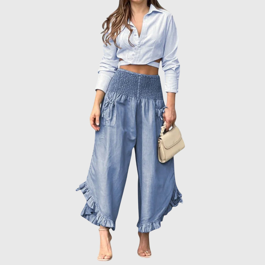 Viviana | Casual Pants with Fashionable Pleats