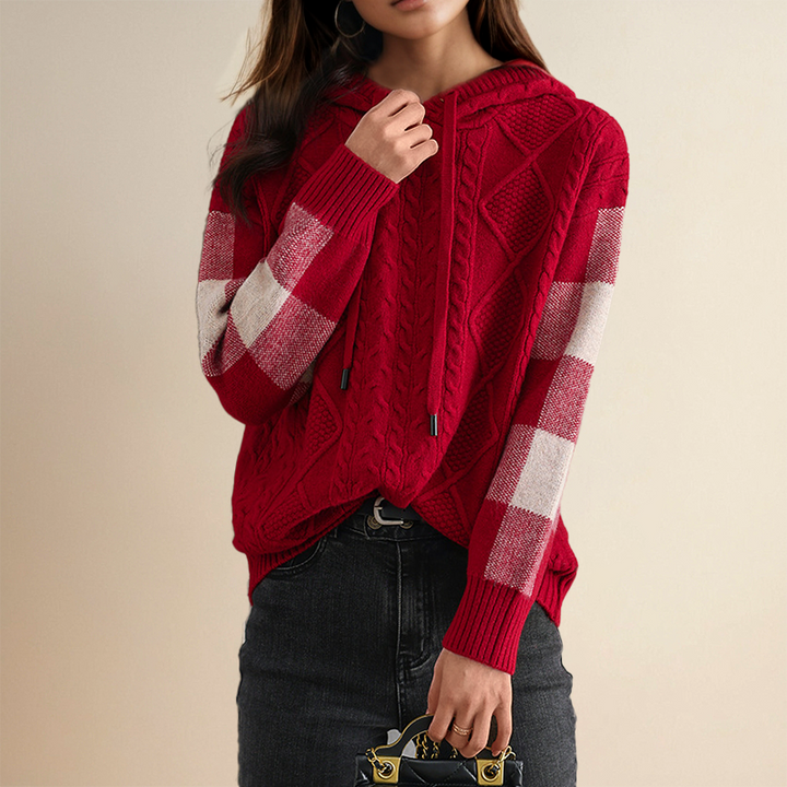 Grazia | Cable-Knit Hooded Sweater