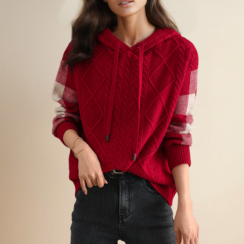 Grazia | Cable-Knit Hooded Sweater