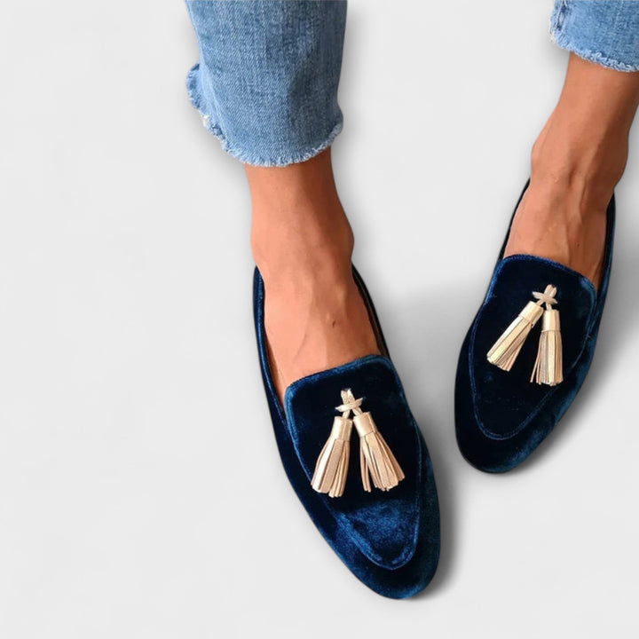 Anna | Vintage Loafers with Fringes