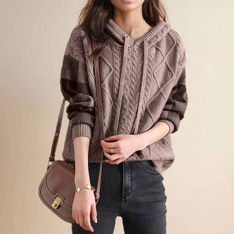 Grazia | Cable-Knit Hooded Sweater