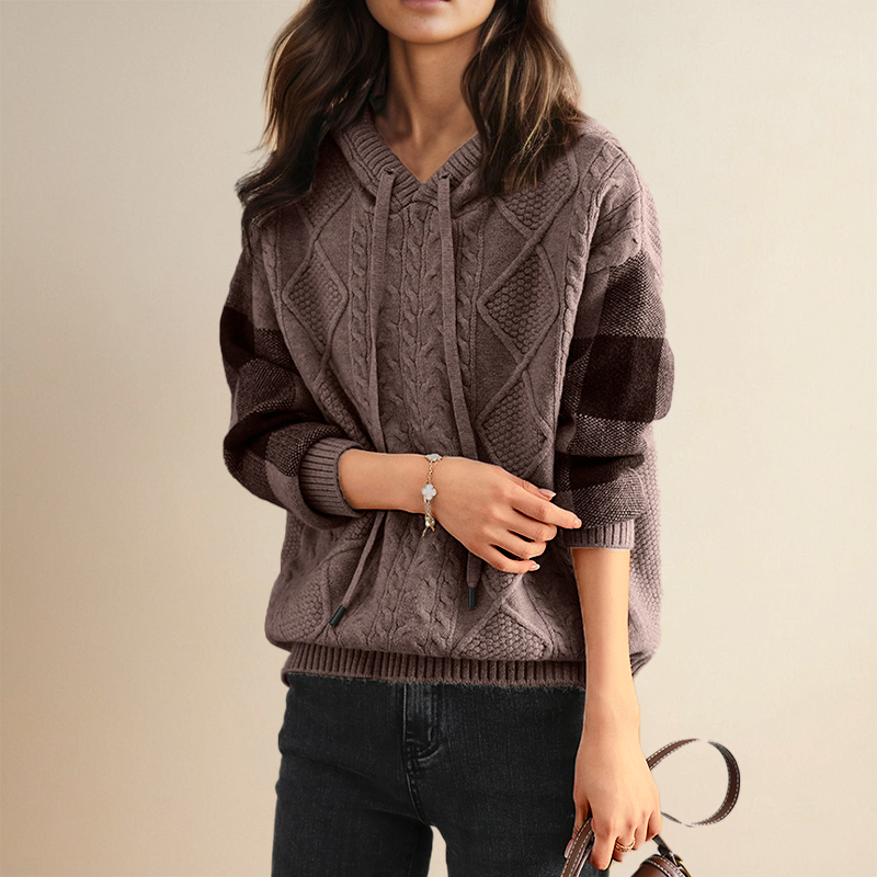 Grazia | Cable-Knit Hooded Sweater