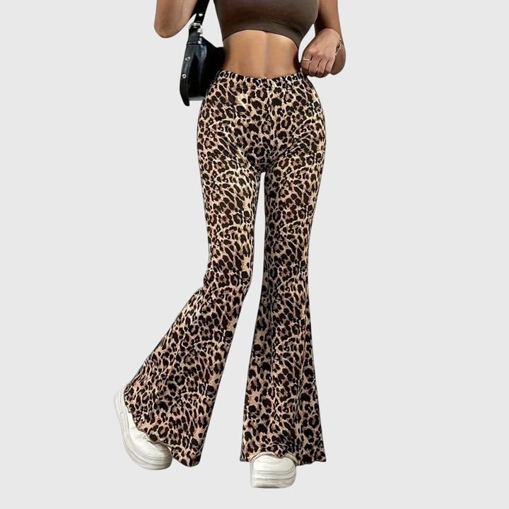 Viviana | Leopard Bootcut Pants