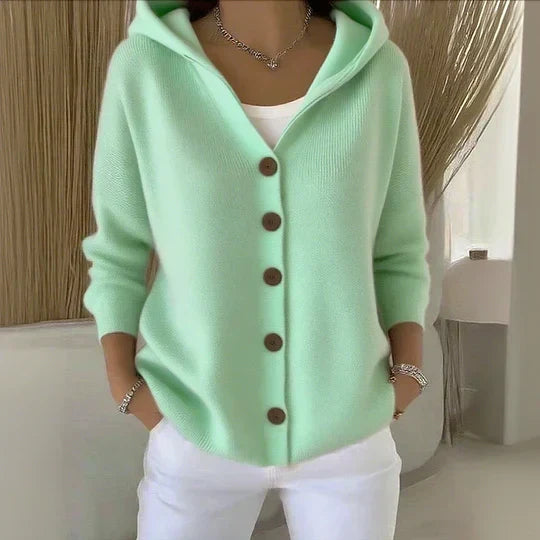 Eugenia | Hooded Knit Cardigan
