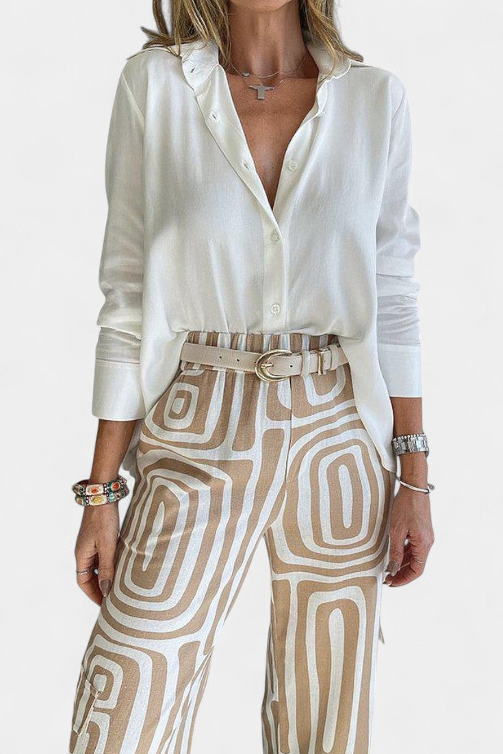 Ornella Lightweight Two-Piece Set with Tailored Collar