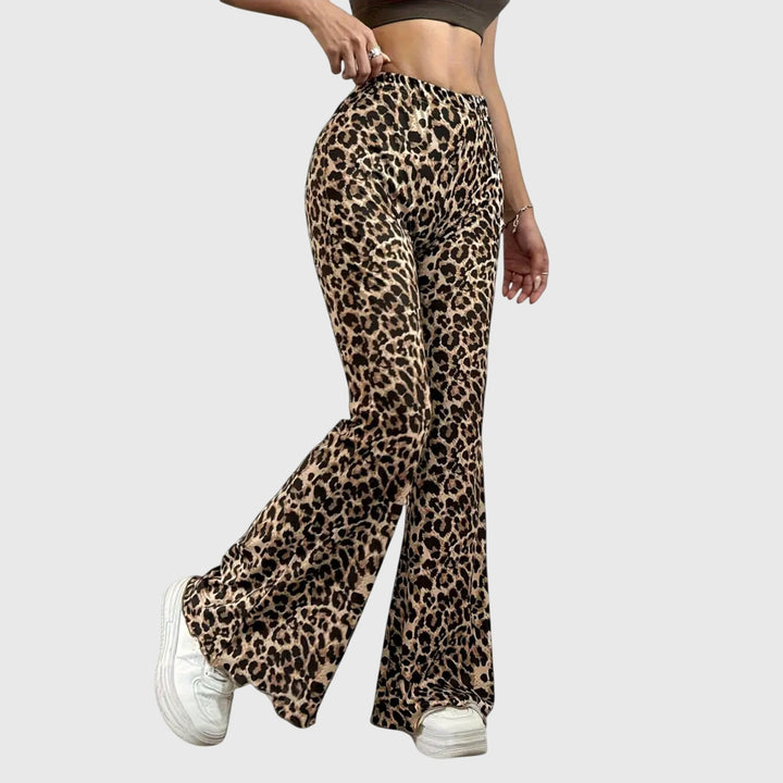 Viviana | Leopard Bootcut Pants