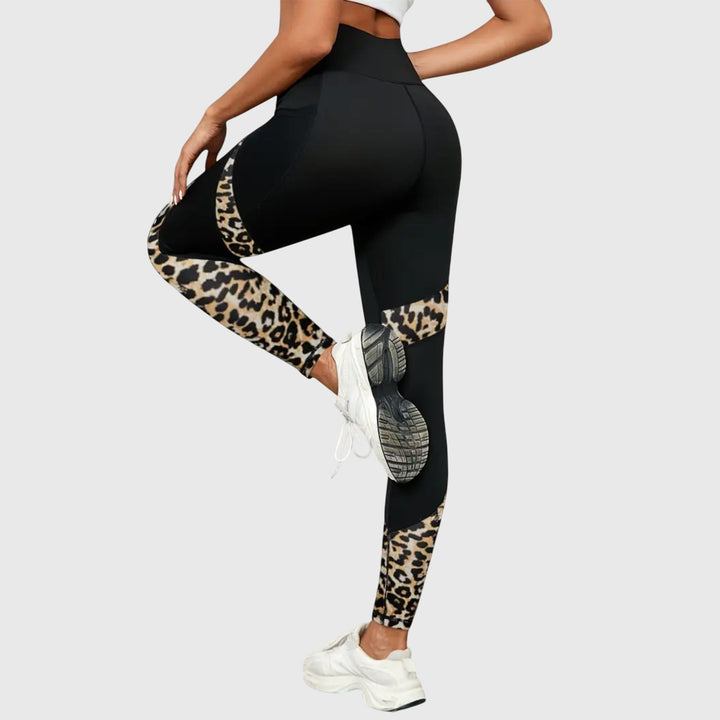 Viviana | High-Waisted Leopard Print Workout Pants