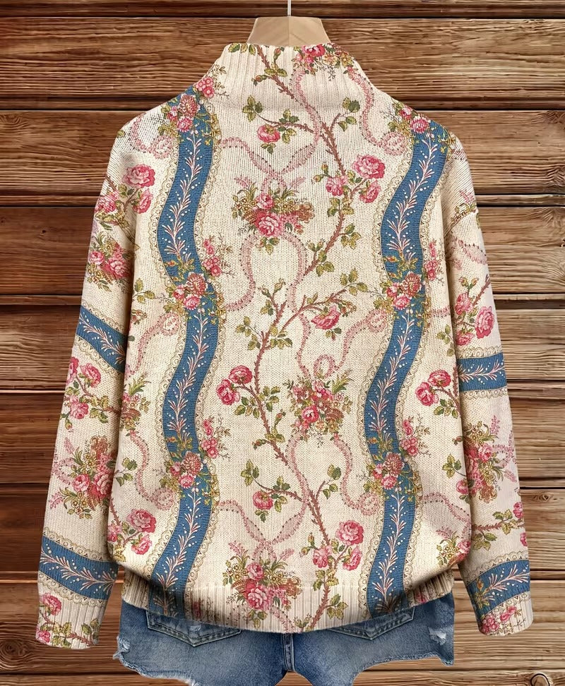 Franca | Rose Zip Cardigan