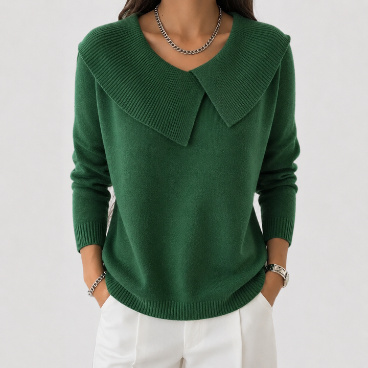 Felicia | Soft-Collar Knit Sweater