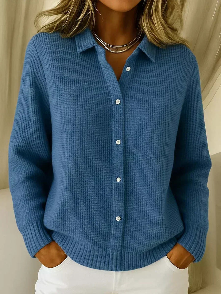 Gelsomina | Textured Button-Front Cardigan