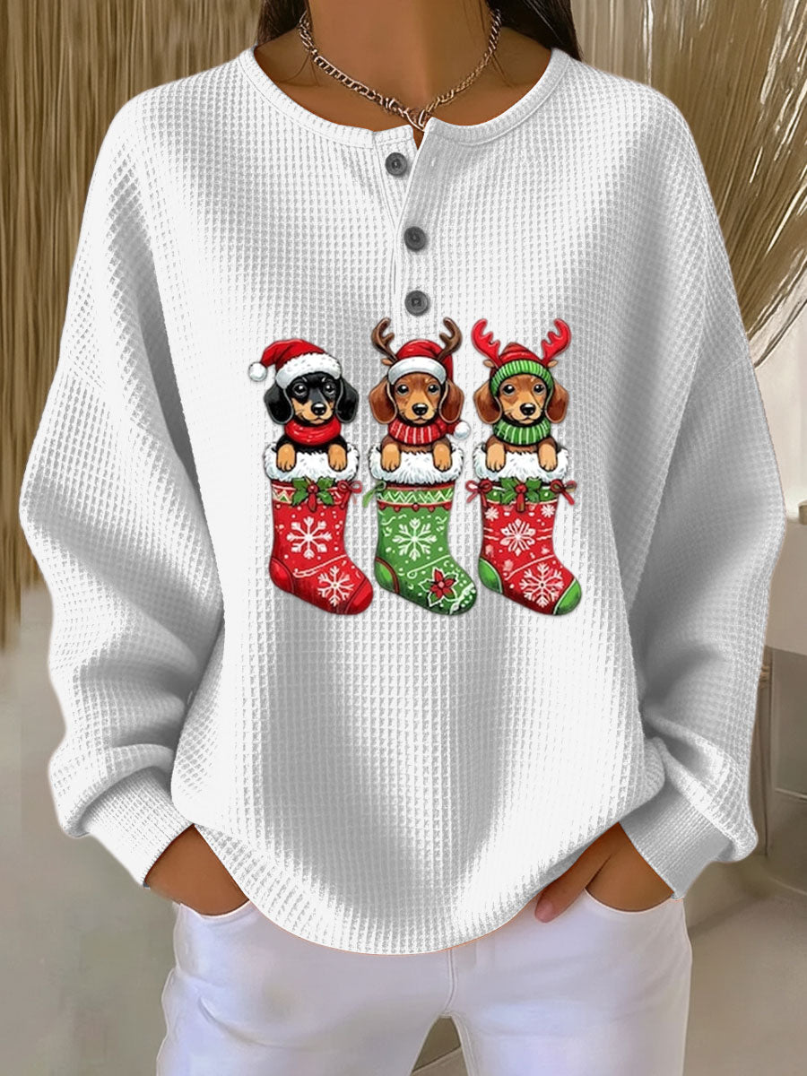 Berenice | Retro Christmas Sweater Featuring Dog Design