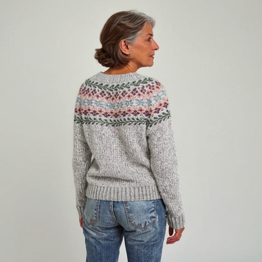 Bruna | Floral Yoke Sweater