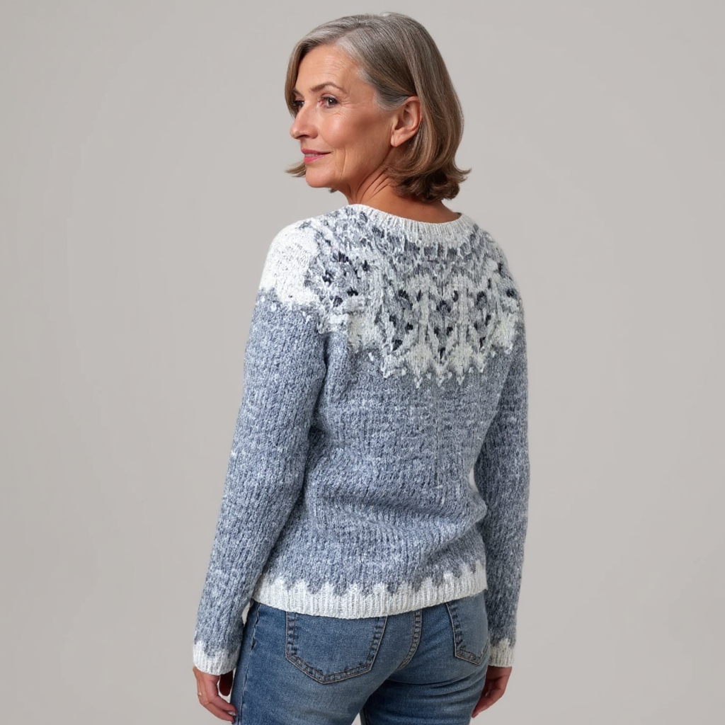 Alessia | Retro Icelandic Knit Sweater