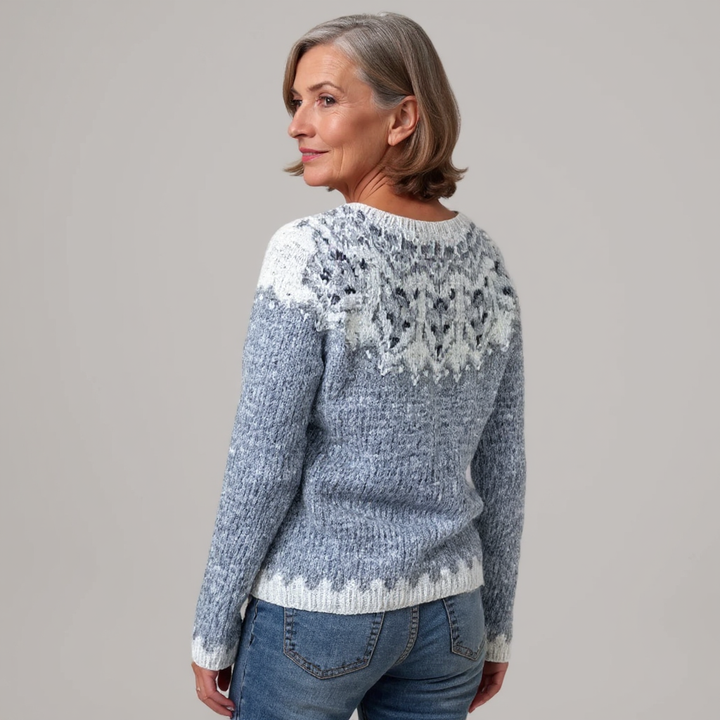 Alessia | Retro Icelandic Knit Sweater