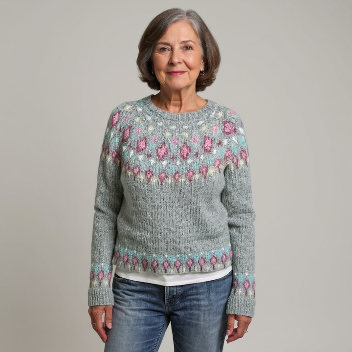 Alice | Retro Icelandic Knit Sweater