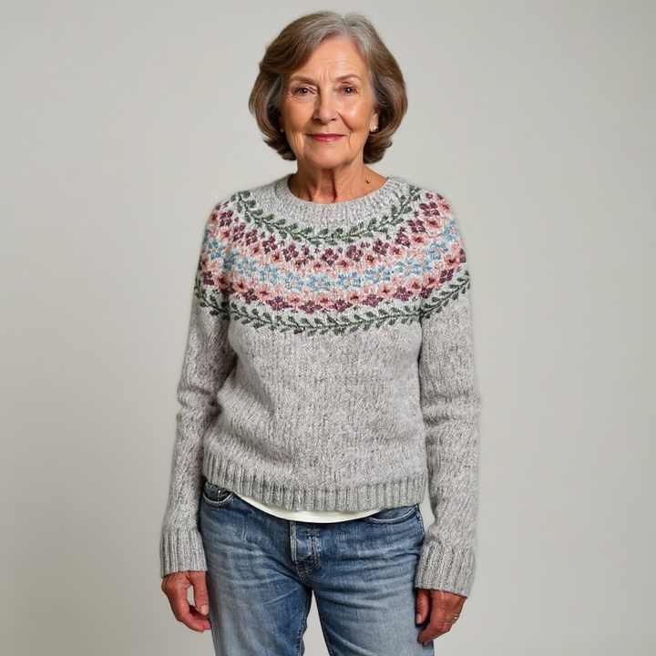 Bruna | Floral Yoke Sweater