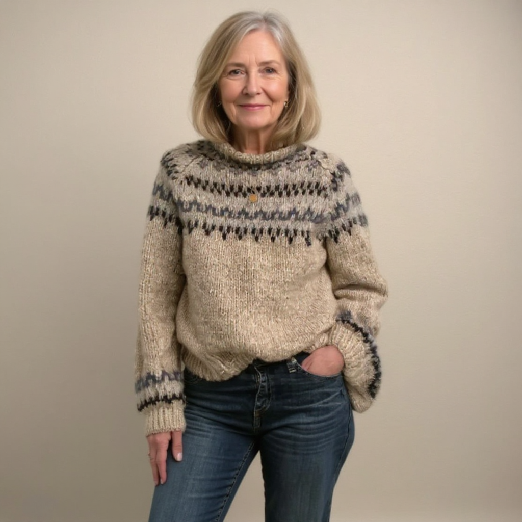 Rosa | Retro Icelandic Knit Sweater