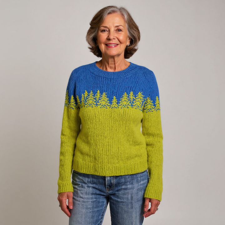 Nerina | Retro Icelandic Knit Sweater