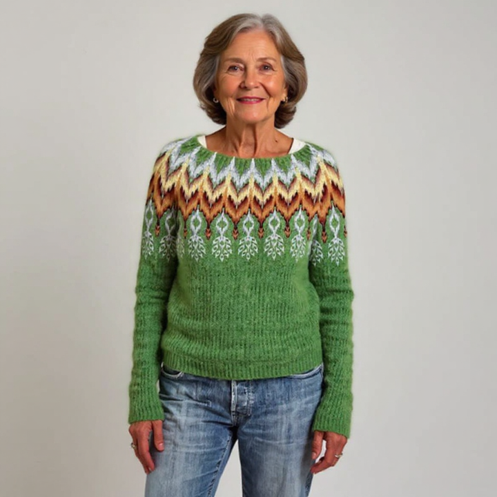 Viviana | Retro Island-Inspired Sweater