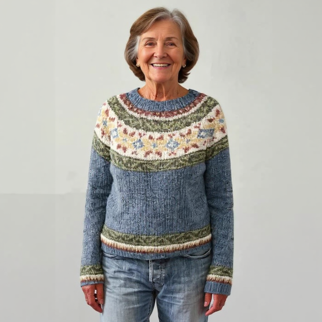Cristina | Retro Icelandic Knit Sweater