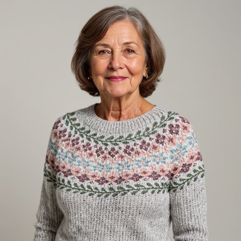 Bruna | Floral Yoke Sweater