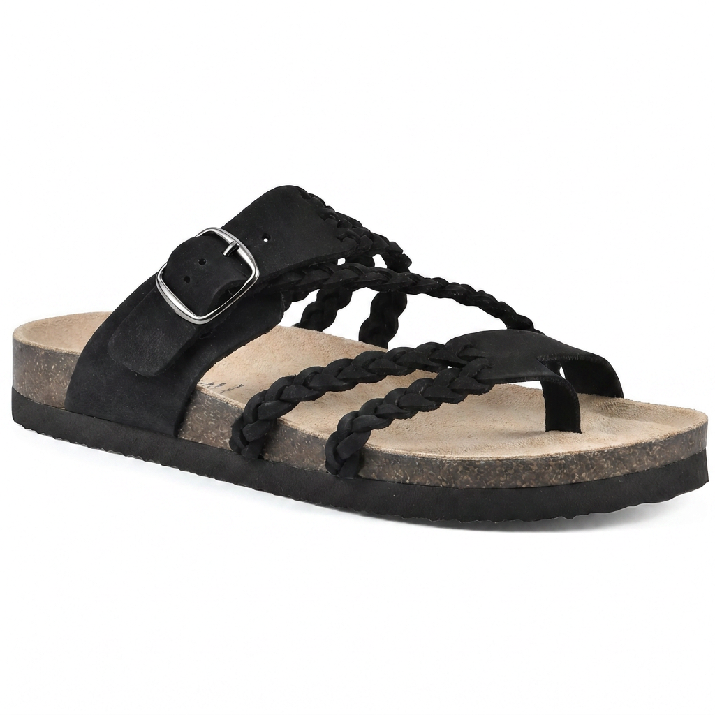 Gloria - Braided Cork Sandals