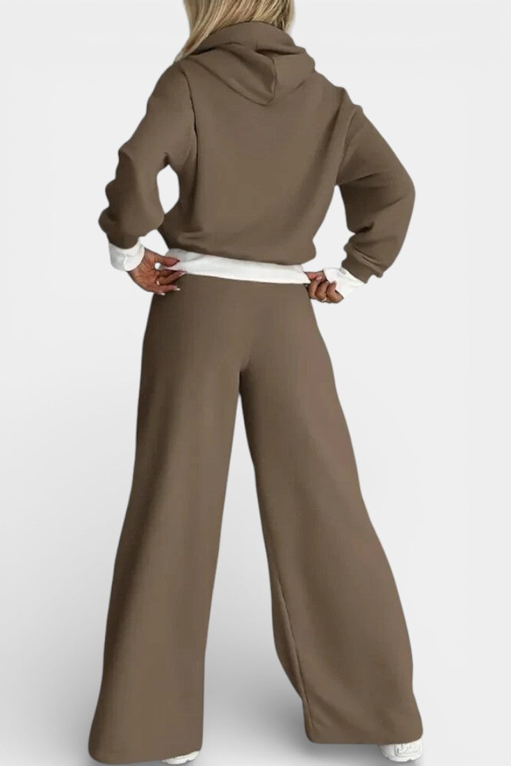 Chiara Oversized Comfort Hoodie and High-Waisted Pants Set