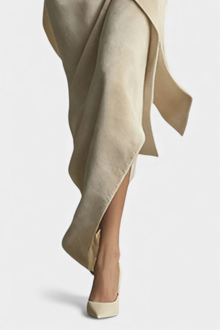 Stella Asymmetrical Velvet Casual Ensemble