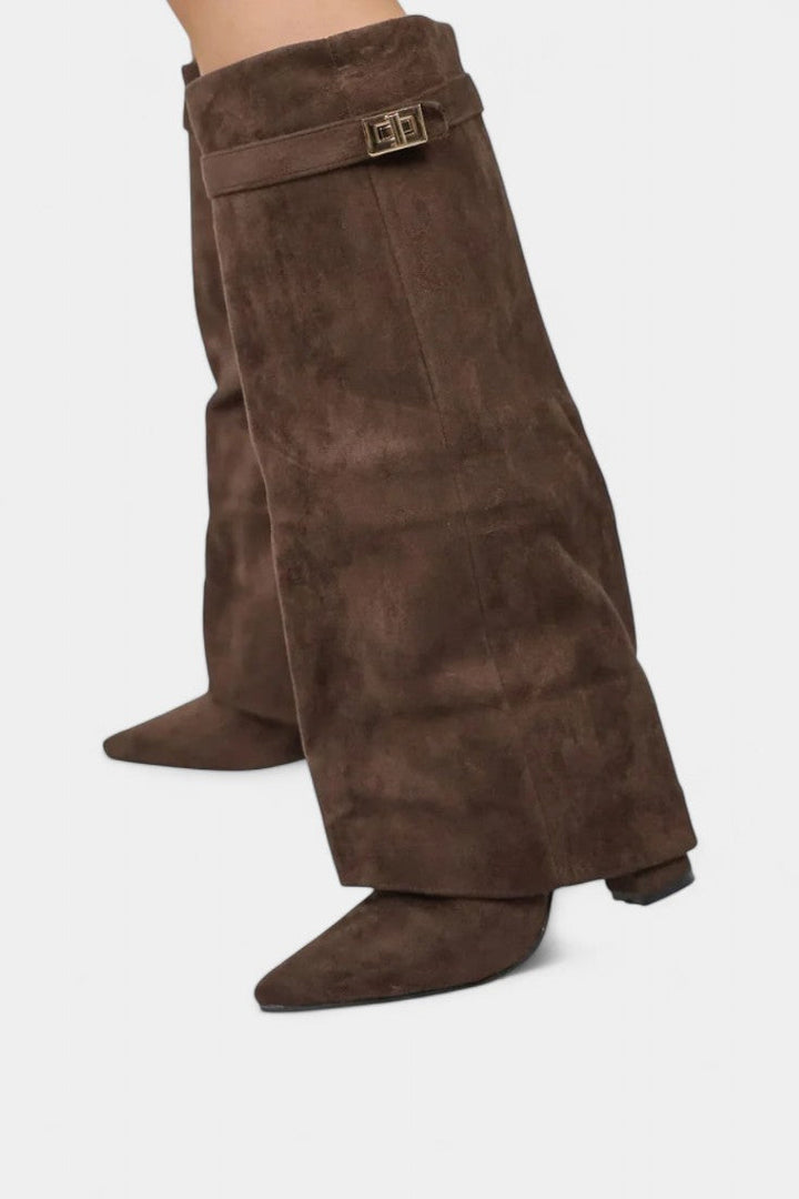 Chiara Knee-High Boots with Block Heel