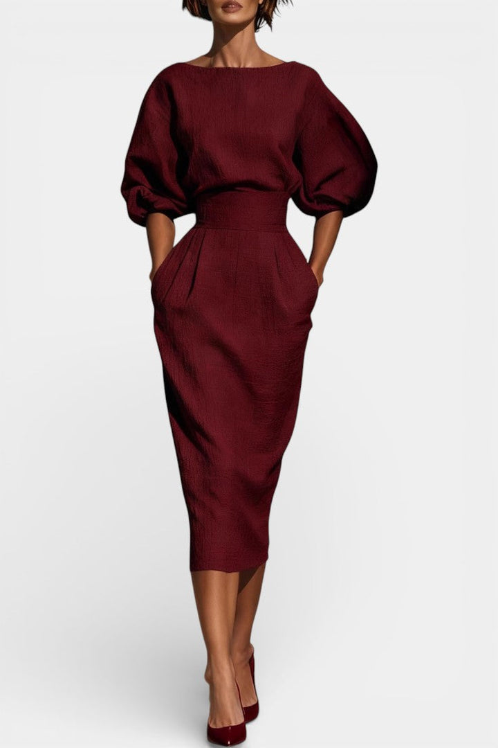 Franceschina Structured Top and Midi Skirt Two-Piece Set