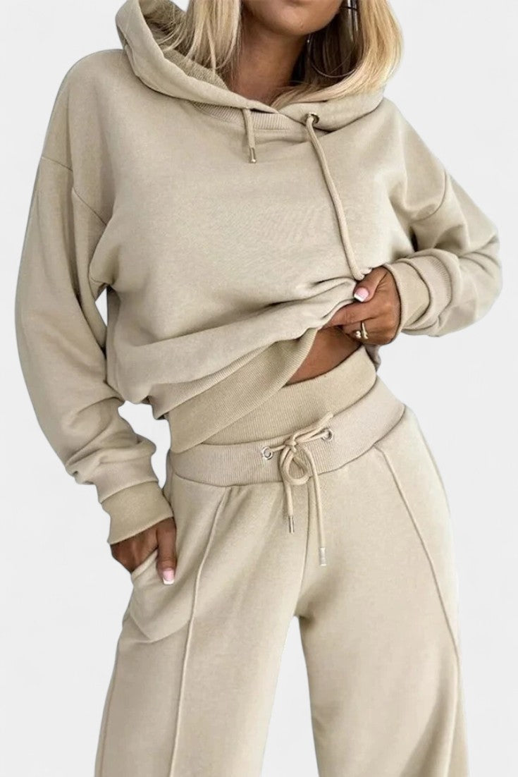 Chiara Oversized Comfort Hoodie and High-Waisted Pants Set