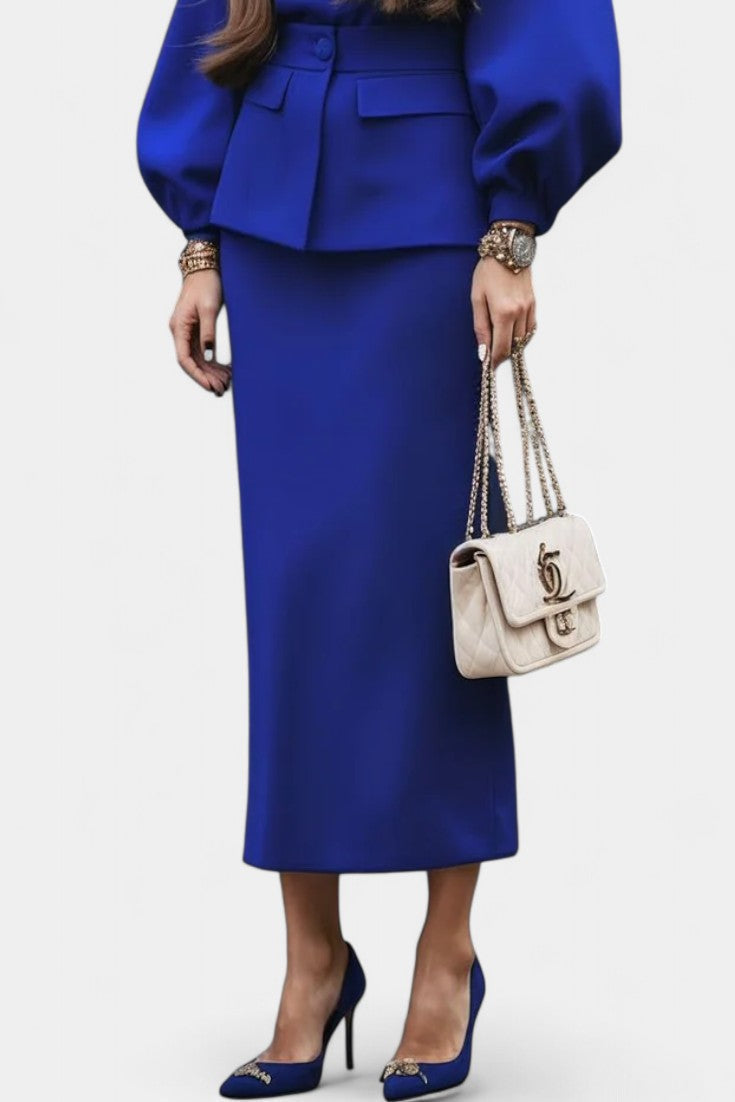 Antonietta Chic Tailored Midi Suit